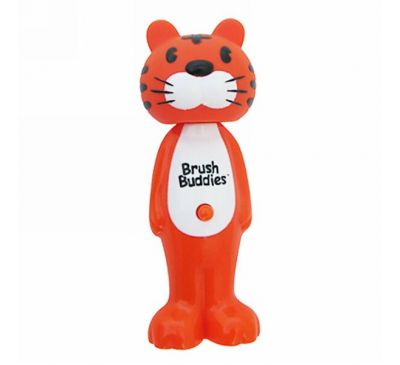 Brush Buddies, Poppin', зубастый тигр Тоби, мягкая, 1 зубная щетка