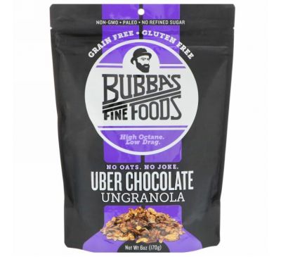 Bubba's Fine Foods, UnGranola, шоколад Убер, 170 г