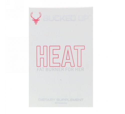 Bucked Up, HEAT, Fat Burner For Her, 60 Capsules