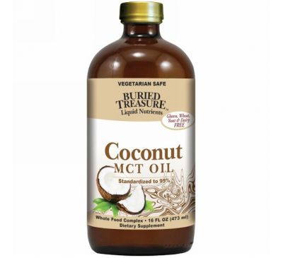Buried Treasure, Жидкие питательные вещества, кокосовое масло, 16 жидких унций (473 мл)