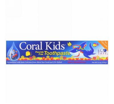 CORAL LLC, Coral Kids Toothpaste, Berry Bubblegum, 6 oz (170 g)