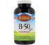 Carlson Labs, B•50 Gel, комплекс витаминов группы B, 200 гелевых капсул