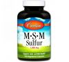 Carlson Labs, MSM Sulfur, 1 000 мг, 180 вегетарианских капсул