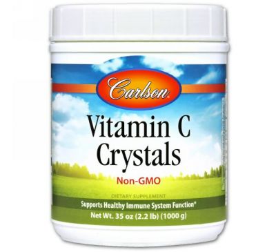 Carlson Labs, Витамин C в кристаллах, 35 унций (1000 г)