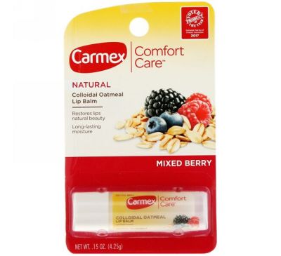 Carmex, Бальзам для комфорта и ухода за губами, ягодная смесь, 4,25 г (15 унц.)