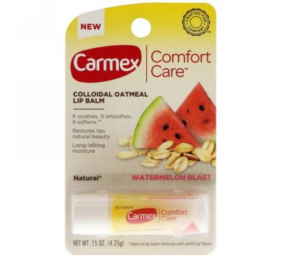 Carmex, Comfort Care Lip Balm, Watermelon Blast, .15 oz (4.25g)