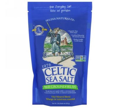 Celtic Sea Salt, Измельченная смесь важнейших минералов, 1 фунт (454 г)