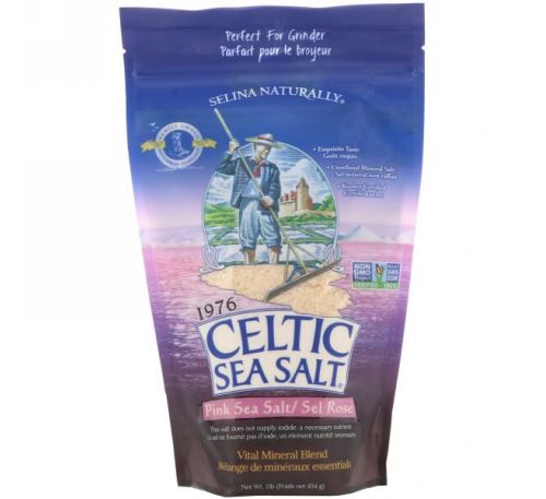 Celtic Sea Salt, Pink Sea Salt, 1 lb (452 g)