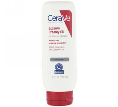 CeraVe, Eczema Creamy Oil, For Extra Dry, Itchy Skin, 8 fl oz (236 ml)