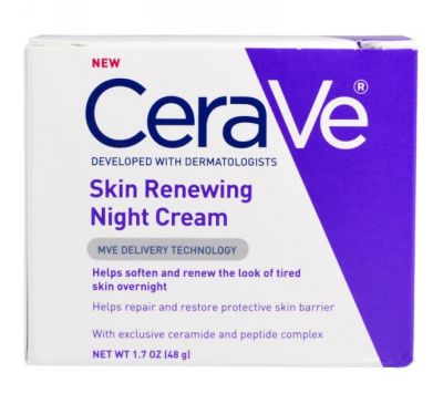 CeraVe, Skin Renewing Night Cream, 1.7 oz z (48 g)