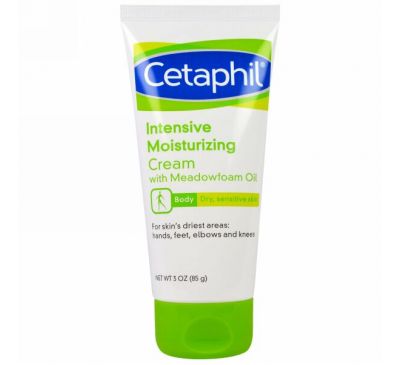 Cetaphil, Интенсивный увлажняющий  крем с маслом пенника лугового, 3 унции(85 г)
