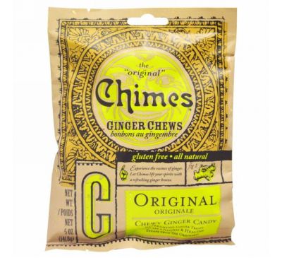 Chimes, Имбирные жевательные конфеты, оригинальные, 5 унций (141.8 г)