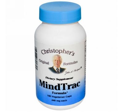 Christopher's Original Formulas, Формула MindTrac, 440 мг, 100 растительных капсул