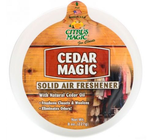 Citrus Magic, Cedar Magic, твердый освежитель воздуха, 8 унц. (227 г)