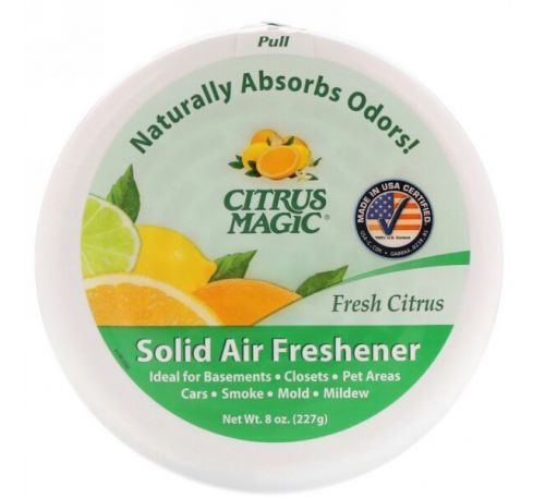 Citrus Magic, Твердый освежитель воздуха, свежий цитрусовый аромат, 8 унций (227 г)