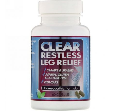 Clear Products, Clear Restless Leg Relief, 60 caps, 60 caps
