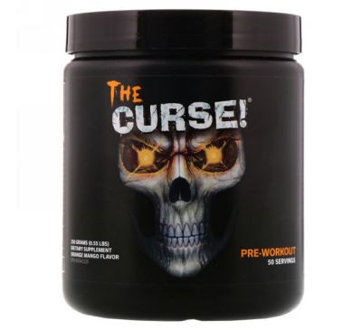 Cobra Labs, The Curse, предтренировочный комплекс со вкусом апельсина и манго, 0,55 фунта (250 г)