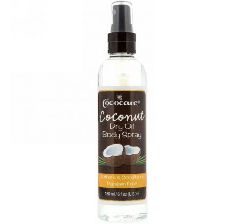 Cococare, Coconut Dry Oil Body Spray, 6 fl oz (180 ml)