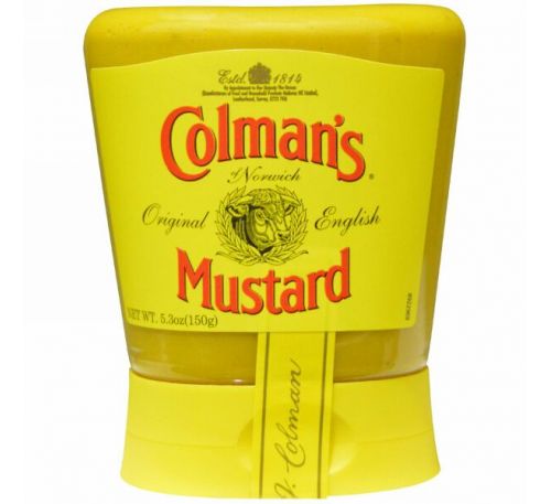 Colman's, Натуральная английская горчица, 5,3 унции (150 г)