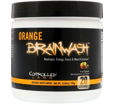 Controlled Labs, Orange Brainwash,  Fruit Splash, 5.64 oz (160 g)