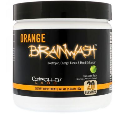 Controlled Labs, Orange Brainwash,  Sour Apple Rush, 5.64 oz (160 g)