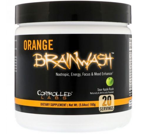 Controlled Labs, Orange Brainwash,  Sour Apple Rush, 5.64 oz (160 g)