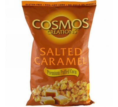 Cosmos Creations, Воздушная кукуруза премиум, соленая карамель, 14 унций (396.9 г)