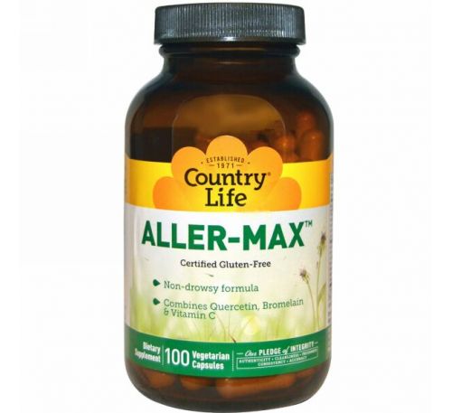 Country Life, Aller-Max, 100 вегетарианских капсул