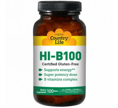 Country Life, HI-B100, 100 таблеток
