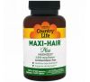 Country Life, Maxi Hair Plus, 5,000 мкг, 120 растительных капсул