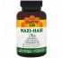Country Life, Maxi Hair Plus, 5,000 мкг, 120 растительных капсул Country Life, Maxi Hair Plus, 5,000 мкг, 120 растительных капсул