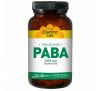 Country Life, PABA, Постепенное высвобождение, 1000 мг, 60 таблеток