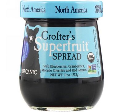 Crofter's Organic, Organic, Superfruit Spread, джем из супер-фруктов, Северная Америка, 11 унций (312 г)