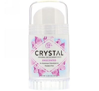 Crystal Body Deodorant, Минеральный дезодорант-карандаш, без запаха, 120 г