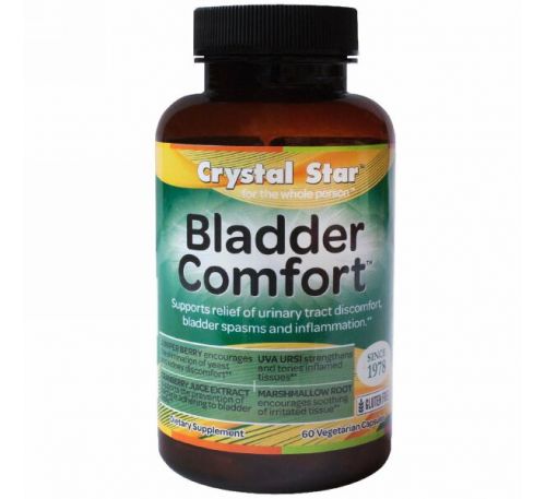 Crystal Star, Bladder Comfort (комфорт мочевого пузыря), 60 вегетарианских капсул