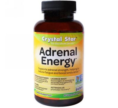 Crystal Star, Энергия Адреналина, 60 растительных капсул