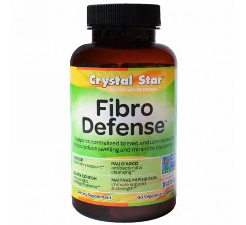 Crystal Star, Fibro Defense, 60 вегетарианских капсул