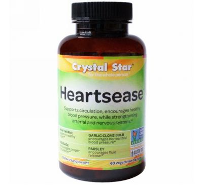 Crystal Star, Heartsease , 60 вегетарианских капсул
