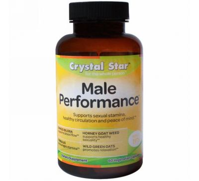 Crystal Star, Male Performance (средство для мужской силы), 60 вегетарианских капсул