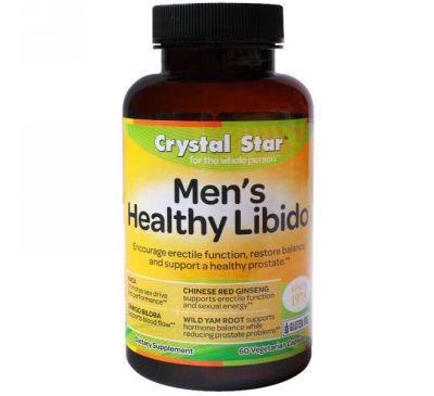 Crystal Star, Мужское либидо, 60 вегетарианских капсул