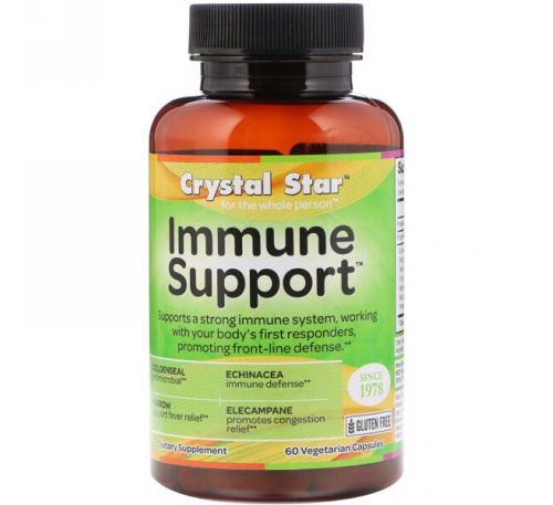 Crystal Star, Поддержка иммунитета, 60 вегетарианских капсул