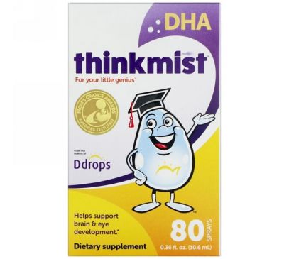 Ddrops, Thinkmist, DHA, 0.36 fl oz (10.6 ml)