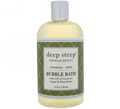 Deep Steep, Bubble Bath, Rosemary - Mint, 17 fl oz (503 ml)
