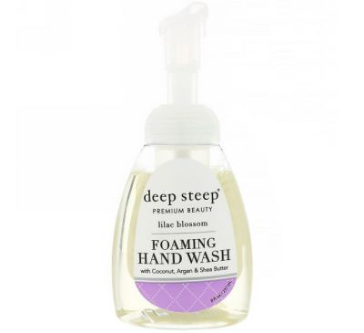 Deep Steep, Средство для мытья рук с аргановым маслом, цвет сирени, 8 жидких унций (273 мл)