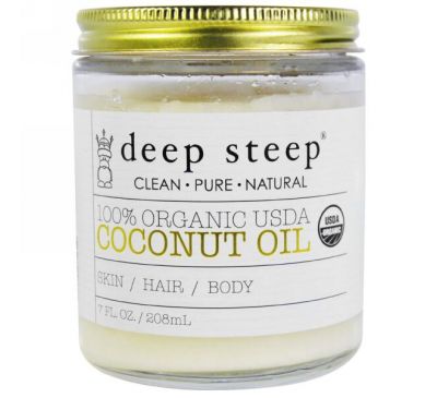 Deep Steep, USDA Organic Coconut Oil, 7 oz