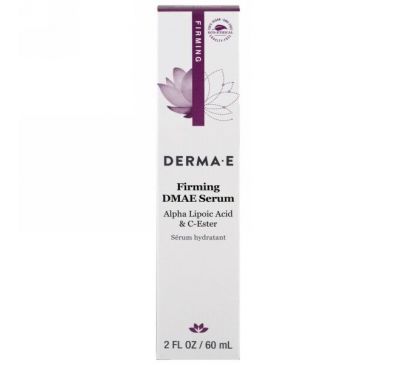 Derma E, Укрепляющая сыворотка с ДМАЭ, альфа-липоевая кислота и эфир витамина C, 60 мл