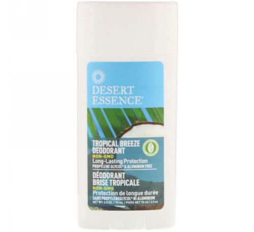 Desert Essence, Дезодорант , Tropical Breeze 2.5 унции (70 мл)