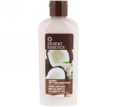 Desert Essence, Крем для волос "мягкие кудри", кокос, 190 мл (6.4 fl oz)