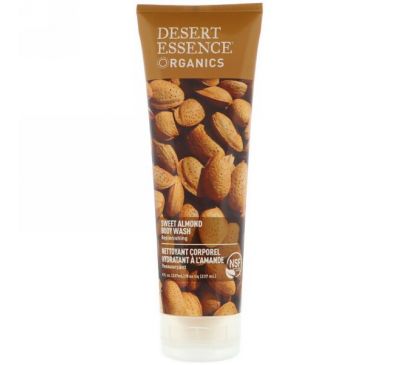 Desert Essence, Organics, Sweet Almond Body Wash, 8 fl oz (237 ml)