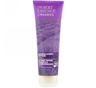 Desert Essence, Успокаивающее средство для мытья тела с болгарской лавандой, 8 жидких унций (237 мл)